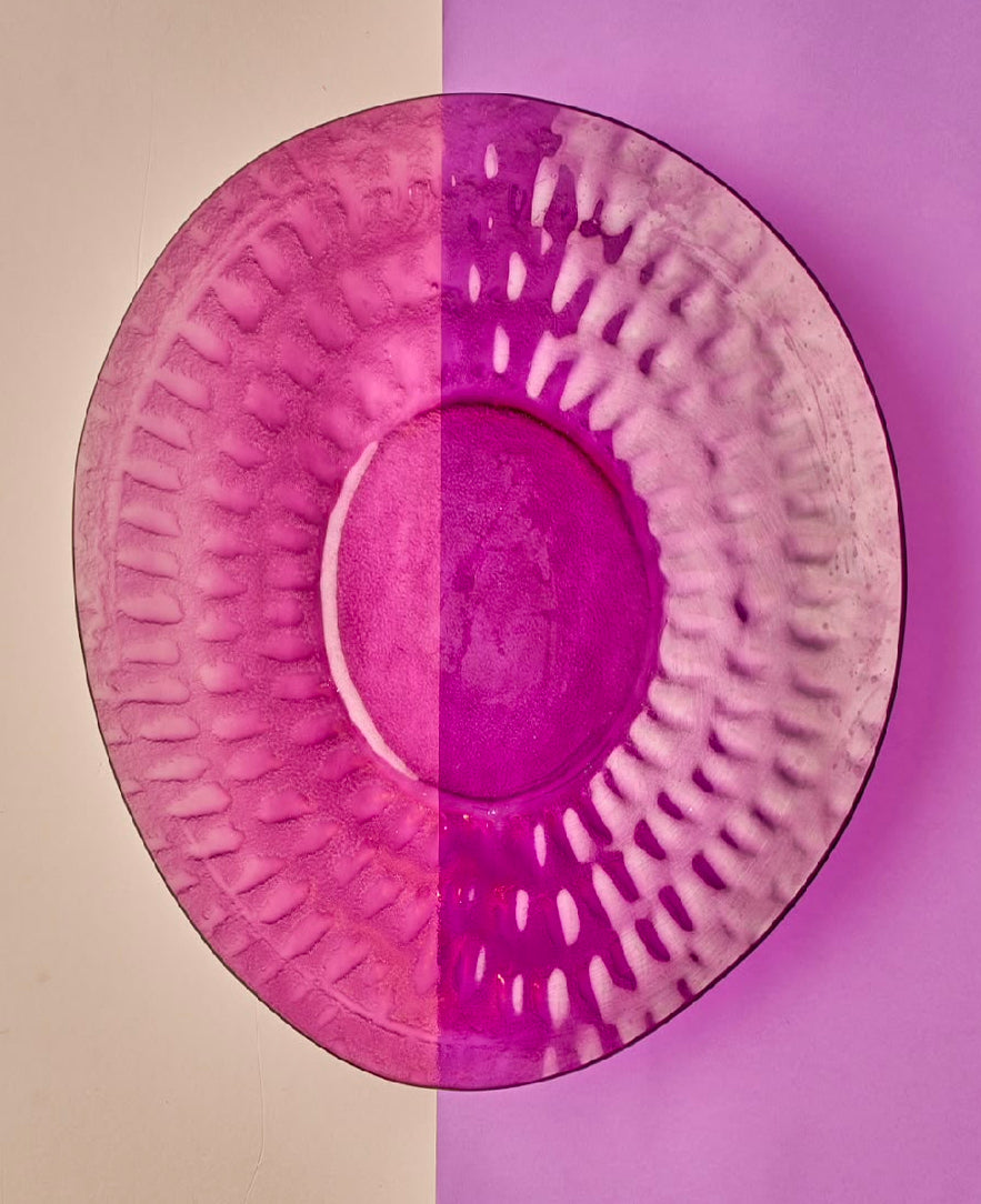 Purple fruit bowl , size : 47cm / 39 cm