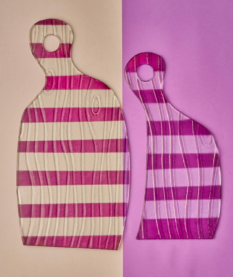 Set of 2 purple Cheese boards
